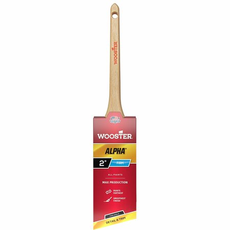 Wooster 2" Thin Angle Sash Paint Brush, Micro Tip Bristle, Wood Handle 4230-2